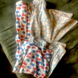 2 medium zipadee sleep sacks